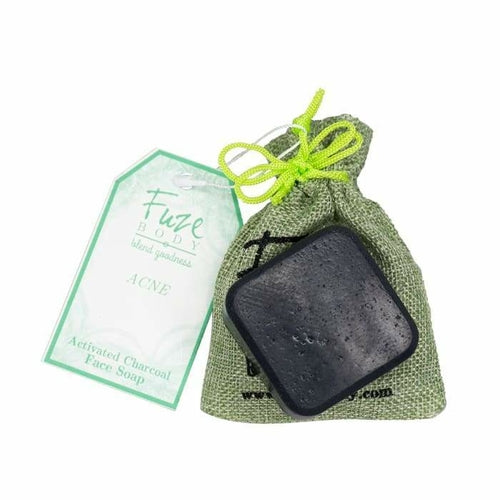 Acne Control Activated Charcoal Facial Soap: Tea Tree + Peppermint